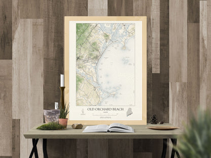 Old Orchard Beach Maine VINTAGE Map Art Print 0225